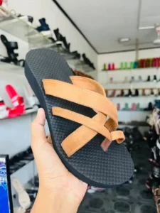 Rust Brown Comfort Wedge Slippers NI0505